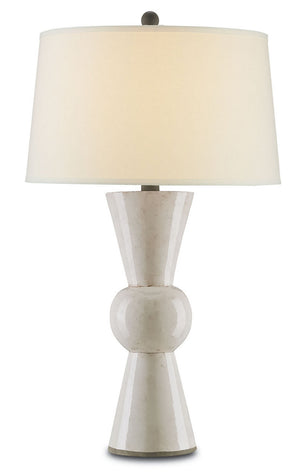 Currey and Company - 6198 - One Light Table Lamp - Upbeat - Antique White