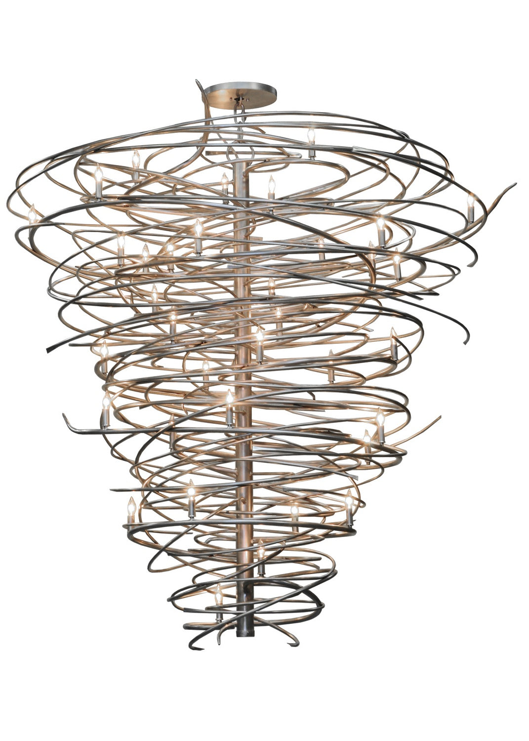 Meyda Tiffany - 144813 - 36 Light Chandelier - Cyclone - Pewter