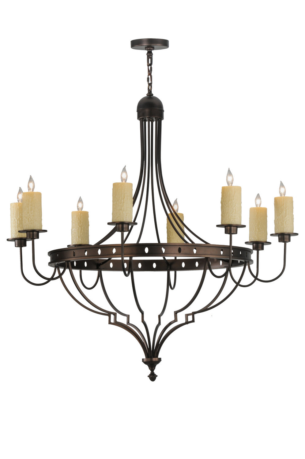 Meyda Tiffany - 144948 - Eight Light Chandelier - Bottini - Mahogany Bronze