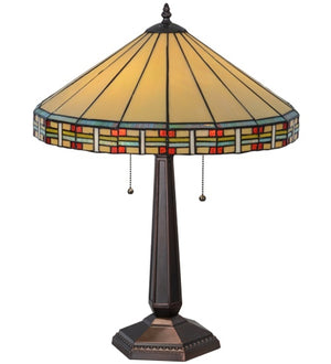 Meyda Tiffany - 144960 - Two Light Table Lamp - Arizona - Mahogany Bronze