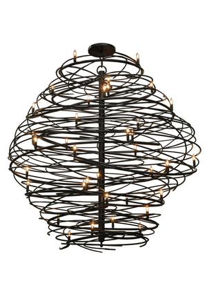 Meyda Tiffany - 145021 - 36 Light Chandelier - Cyclone - Textured Black