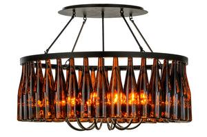 Meyda Tiffany - 145354 - 12 Light Chandelier - Tuscan Vineyard - Black Metal