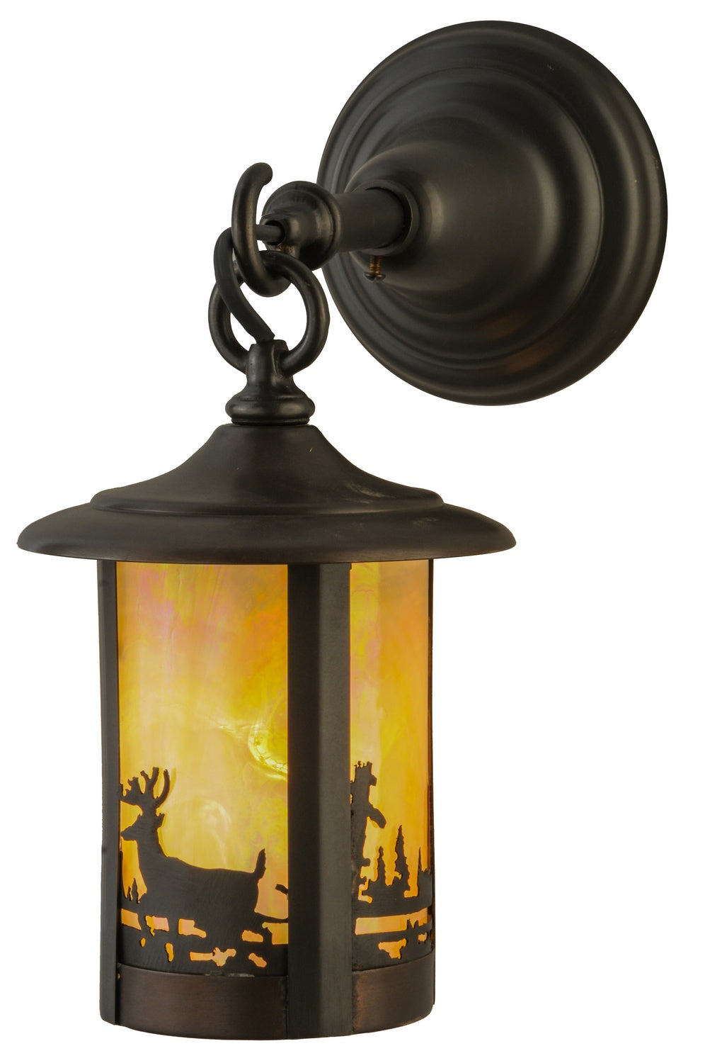 Meyda Tiffany - 145690 - Wall Sconce - Fulton - Craftsman Brown