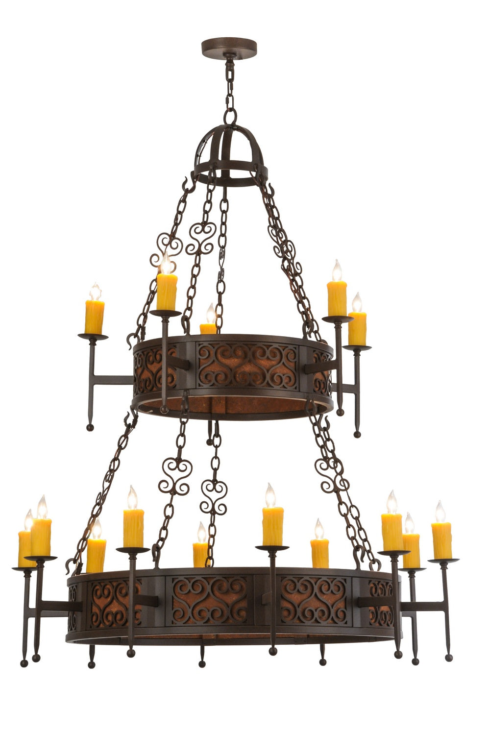 Meyda Tiffany - 145918 - 15 Light Chandelier - Toscano - Cafe Noir Natural Rust