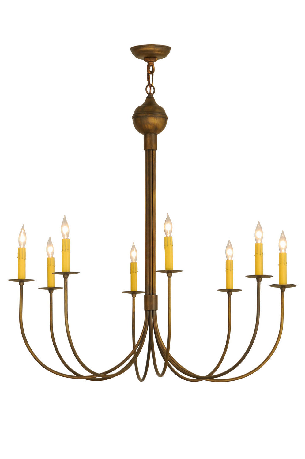 Meyda Tiffany - 146054 - Eight Light Chandelier - Cheal - Antique Brass Matte