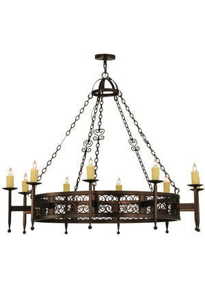 Meyda Tiffany - 146062 - Ten Light Chandelier - Toscano - Mahogany Bronze