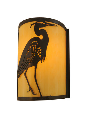 Meyda Tiffany - 146242 - One Light Wall Sconce - Heron - Timeless Bronze