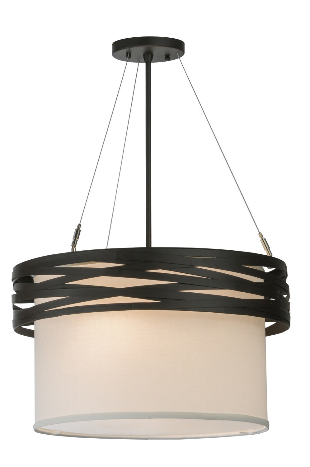 Meyda Tiffany - 147209 - Two Light Pendant - Cilindro - Oil Rubbed Bronze