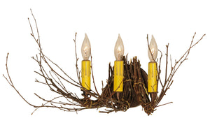 Meyda Tiffany - 147697 - Three Light Wall Sconce - Twigs - Mahogany Bronze