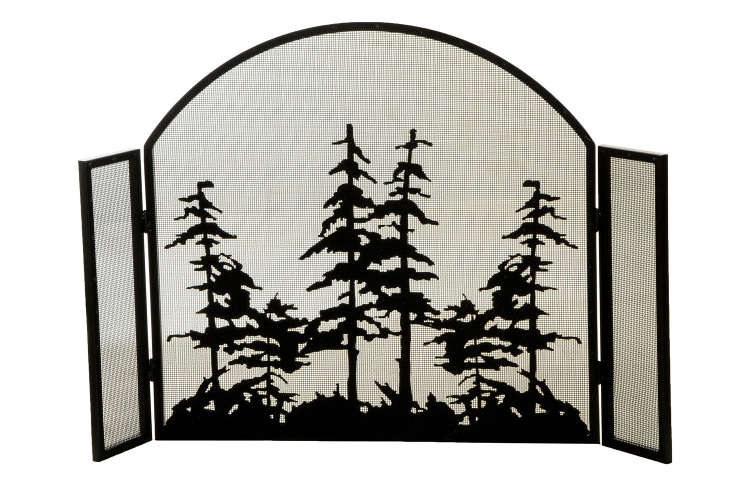 Meyda Tiffany - 147758 - Fireplace Screen - Tall Pines - Matte Black