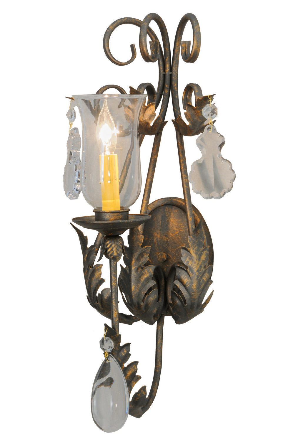 Meyda Tiffany - 148188 - One Light Wall Sconce - French Elegance - French Bronze