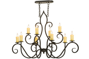 Meyda Tiffany - 149204 - Ten Light Chandelier - Clifton - Black Metal,Custom