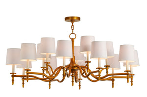 Meyda Tiffany - 149365 - 15 Light Chandelier - Toby - Transparent Copper Over Extreme Chrome