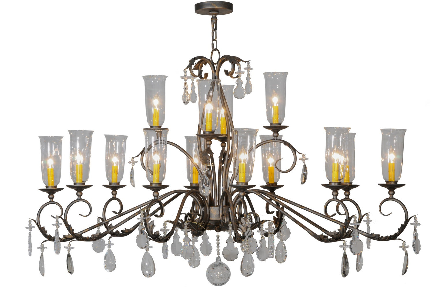 Meyda Tiffany - 149437 - 14 Light Chandelier - Windsor - French Bronze