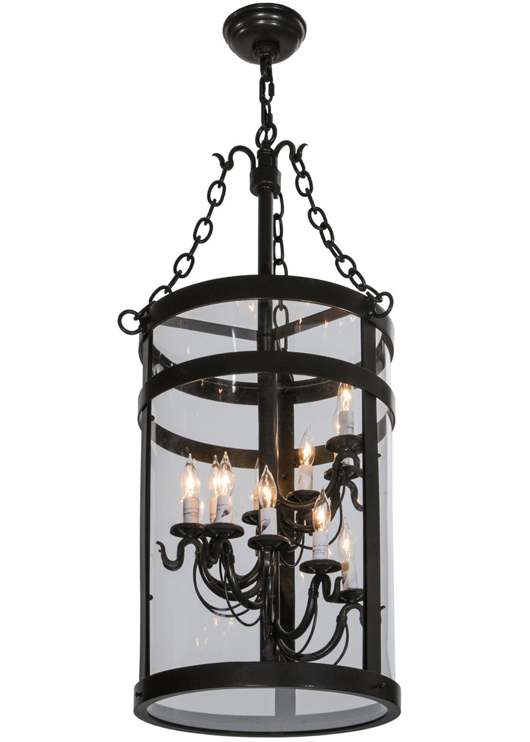 Meyda Tiffany - 150323 - 11 Light Pendant - Cilindro - Timeless Bronze