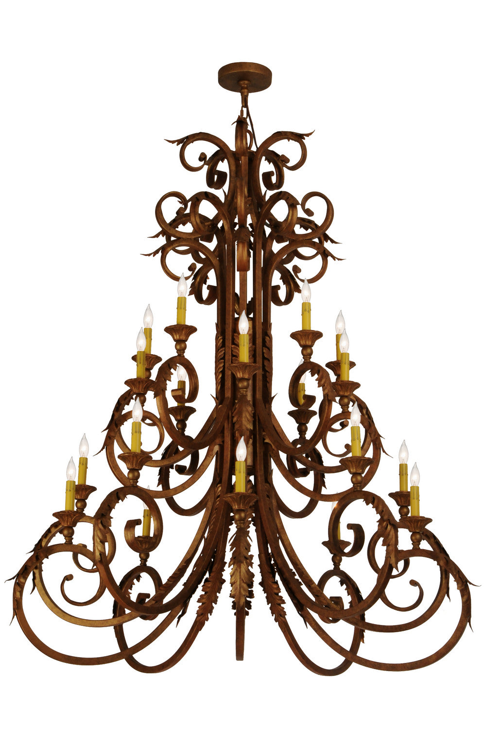 Meyda Tiffany - 150518 - 20 Light Chandelier - Serratina - Autumn Leaf