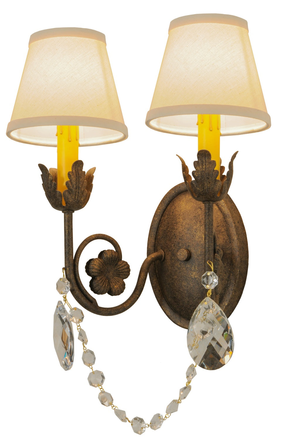 Meyda Tiffany - 150959 - Two Light Wall Sconce - Antonia - Antique