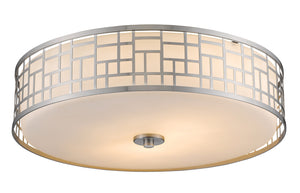 Z-Lite - 330F20-BN - Three Light Flush Mount - Elea - Brushed Nickel