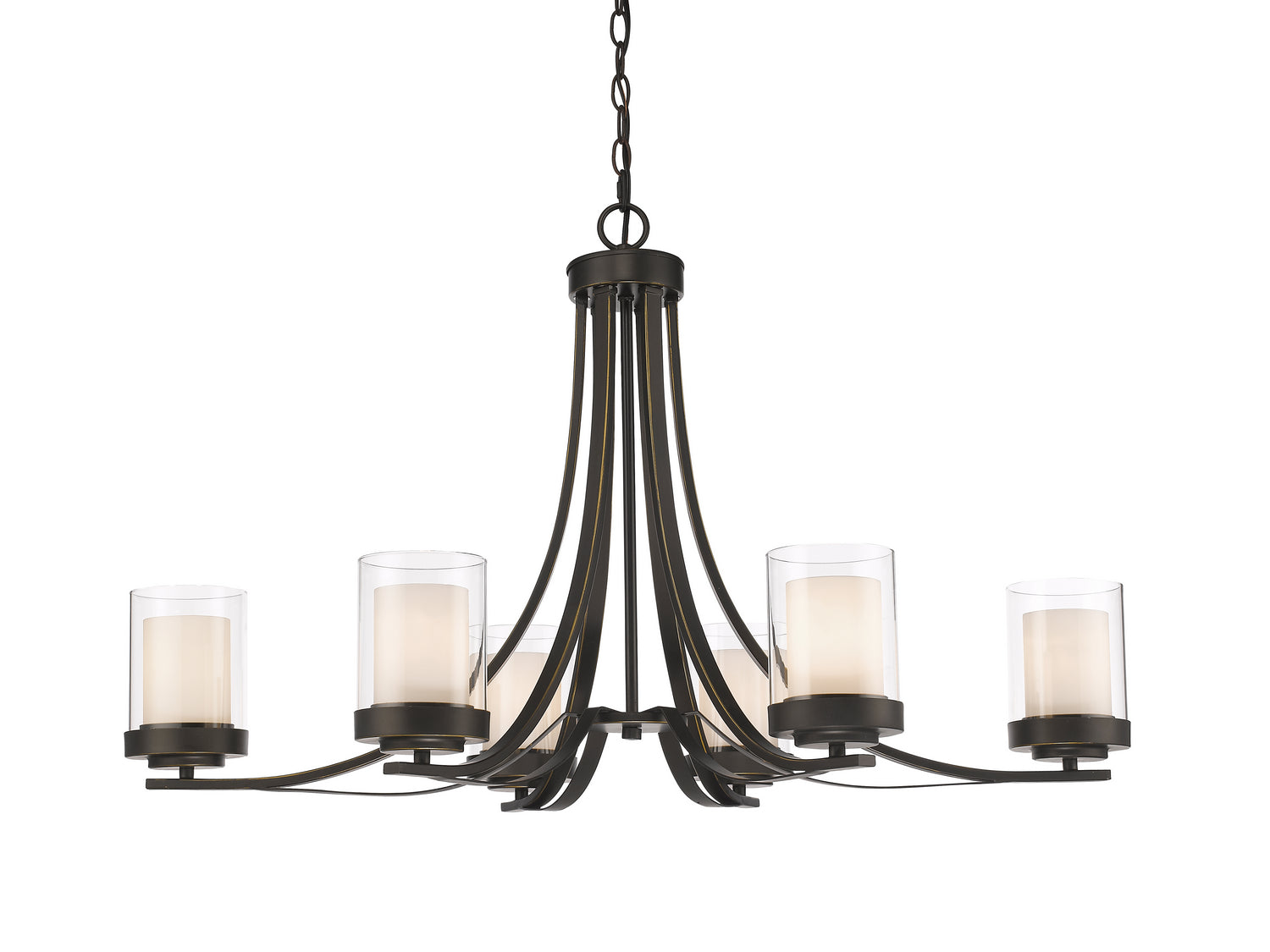 Z-Lite - 426-6-OB - Six Light Chandelier - Willow - Olde Bronze