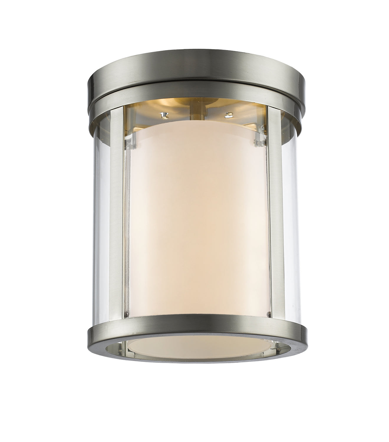 Z-Lite - 426F-BN - Three Light Flush Mount - Willow - Brushed Nickel