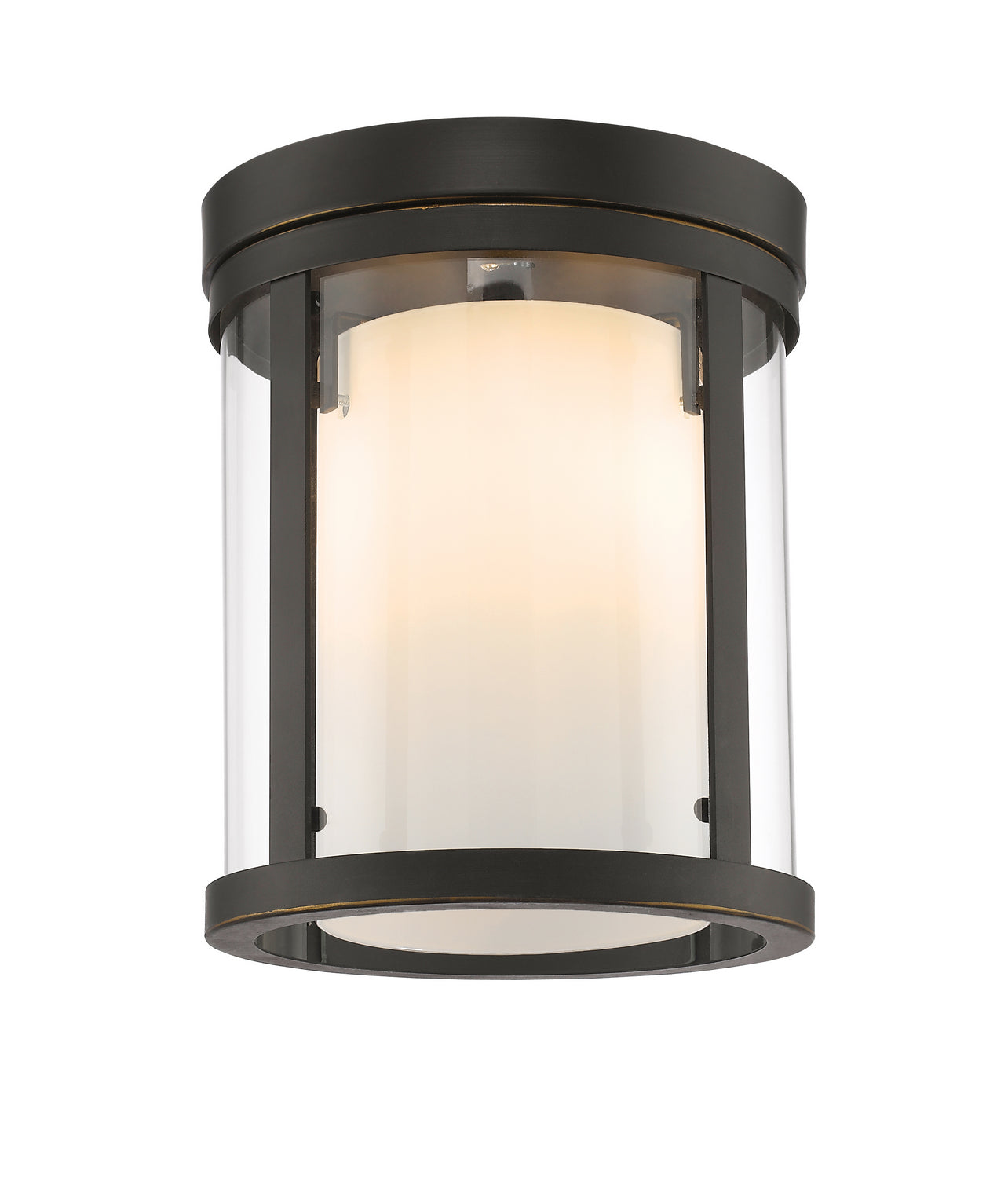 Z-Lite - 426F-OB - Three Light Flush Mount - Willow - Olde Bronze