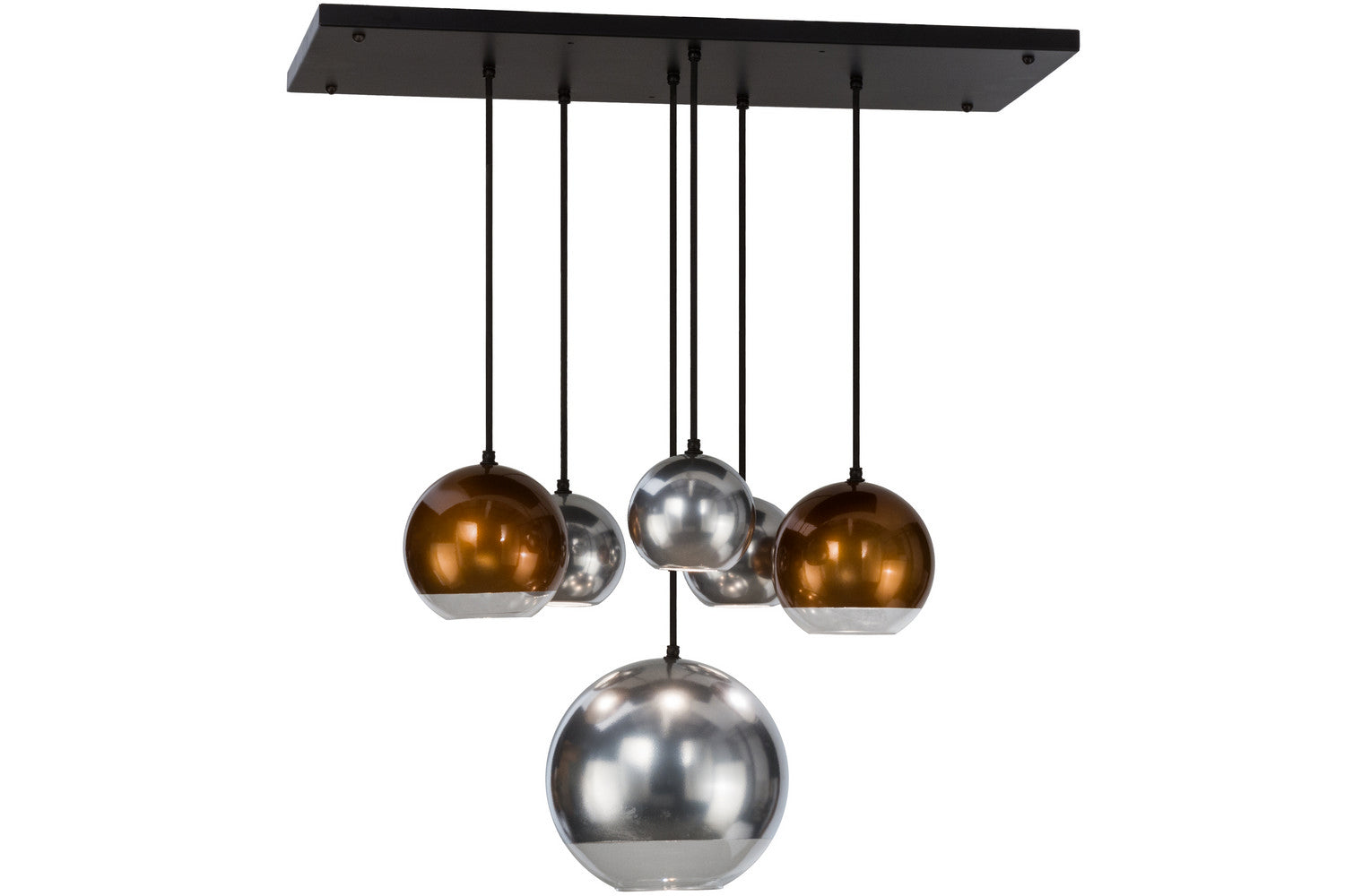 Meyda Tiffany - 151942 - Six Light Chandelier - Bola - Black