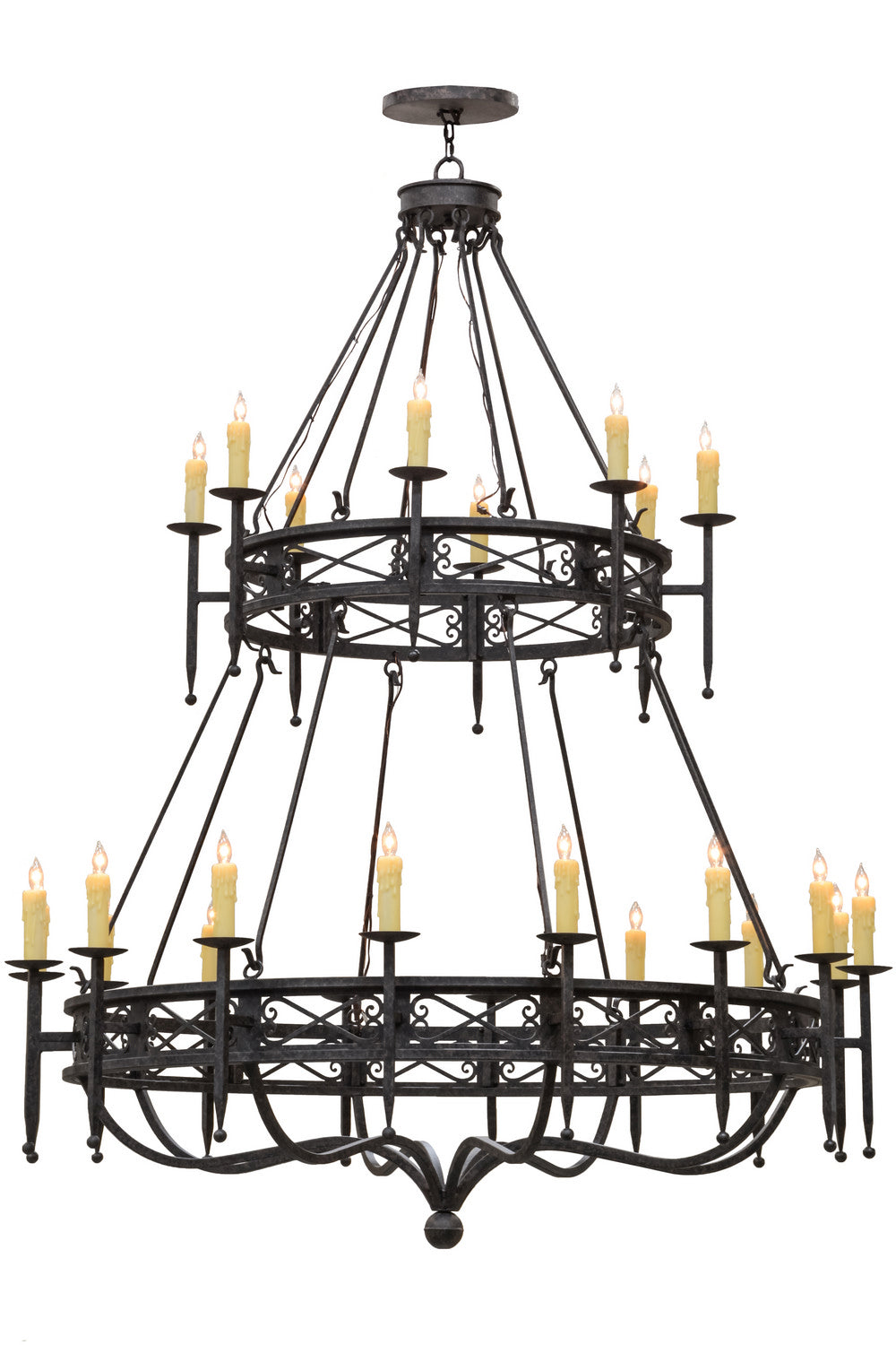 Meyda Tiffany - 152111 - 24 Light Chandelier - Gina - Coffee Bean