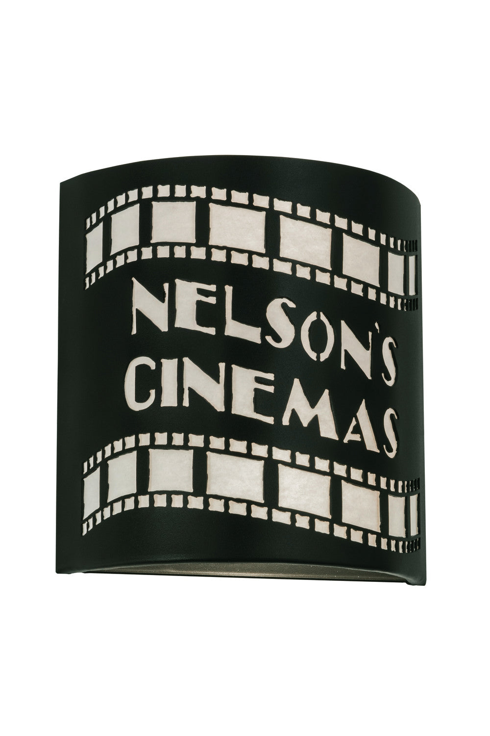 Meyda Tiffany - 152259 - Two Light Wall Sconce - Nelson'S Cinema - Textured Black