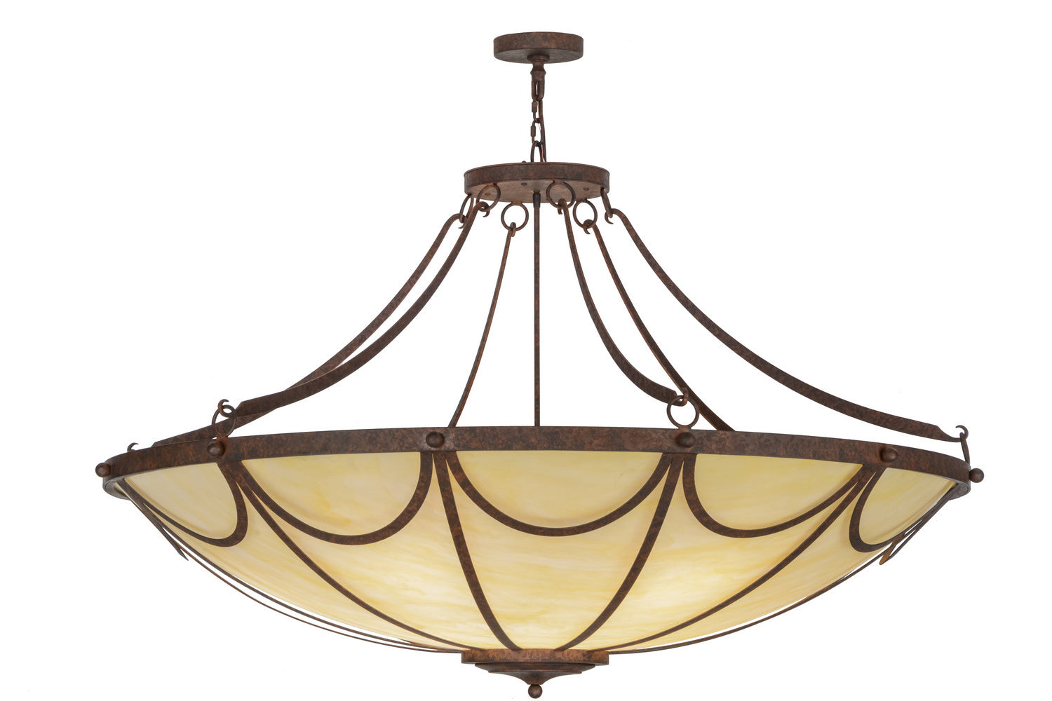 Meyda Tiffany - 152511 - 12 Light Chandelier - Carousel - Rusty Nail