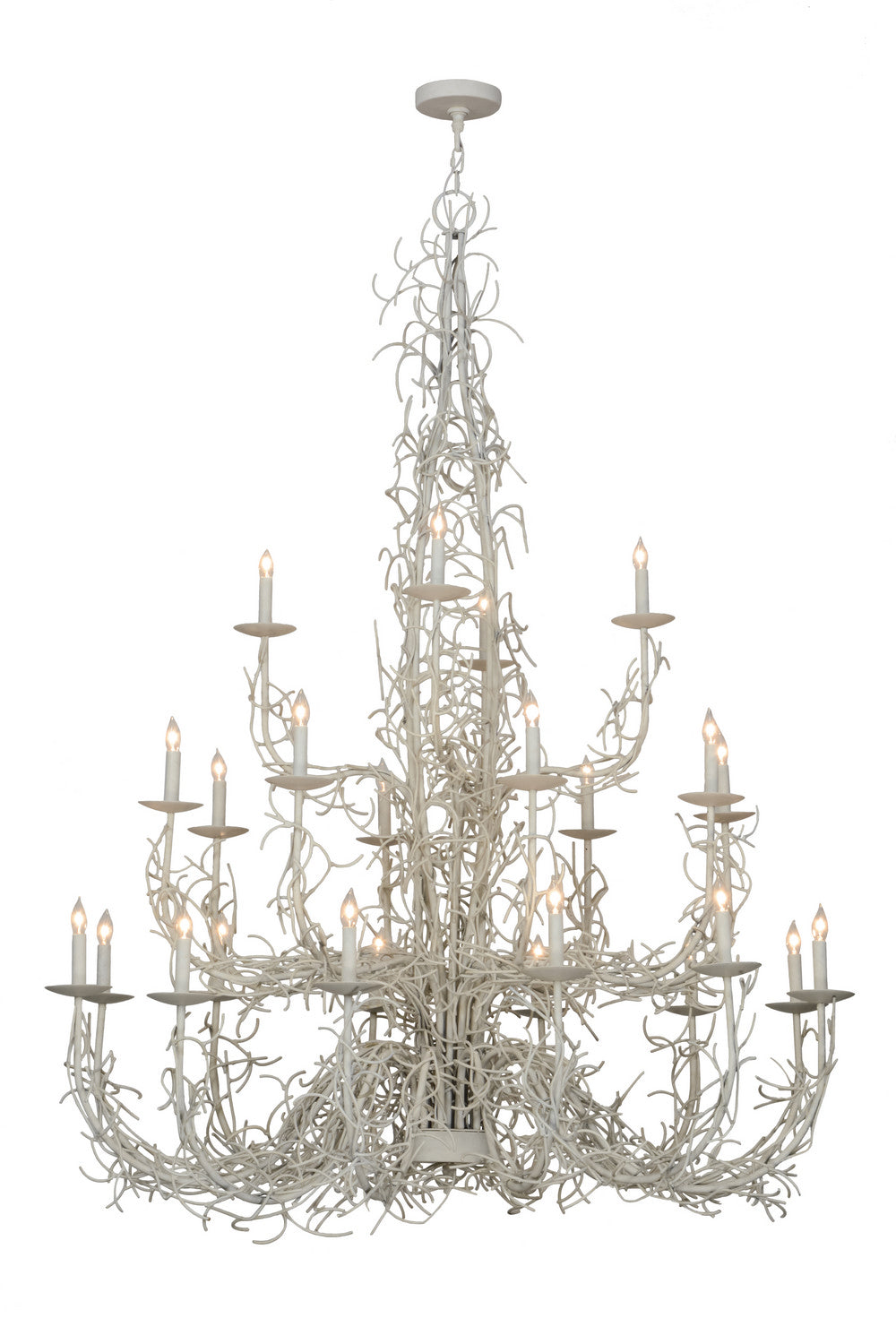 Meyda Tiffany - 152649 - 24 Light Chandelier - Twigs - Almond Overcast