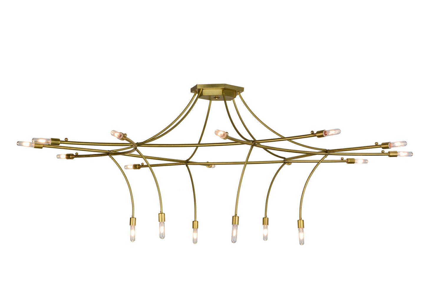 Meyda Tiffany - 152800 - 18 Light Chandelier - Ison - Natural Brass