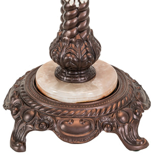 Meyda Tiffany - 19226 - One Light Accent Lamp - Fabric & Fringe - Mahogany Bronze