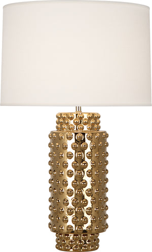 Robert Abbey - G800 - One Light Table Lamp - Dolly - Textured Ceramic w/Gold Metallic Glaze