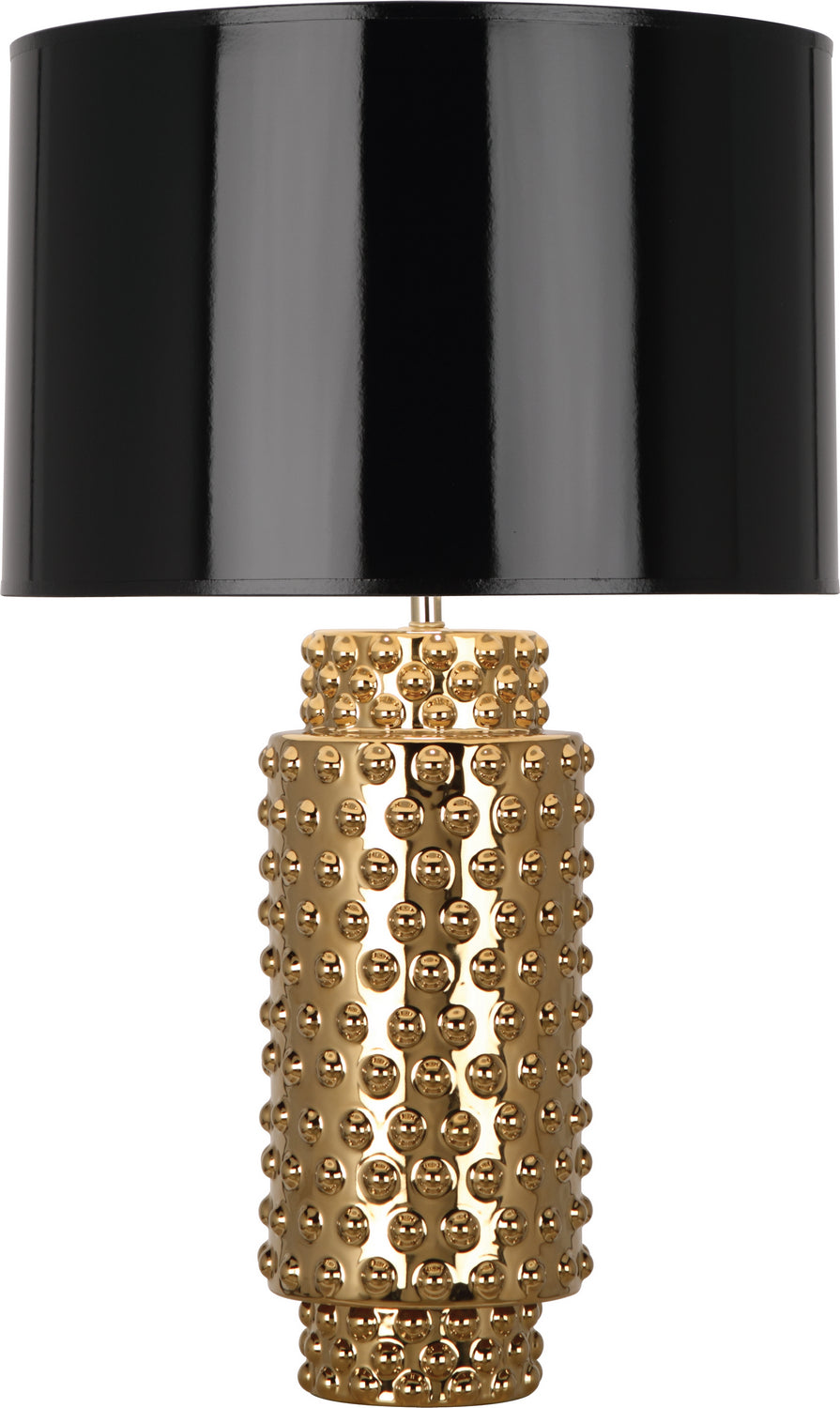 Robert Abbey - G800B - One Light Table Lamp - Dolly - Textured Ceramic w/Gold Metallic Glaze