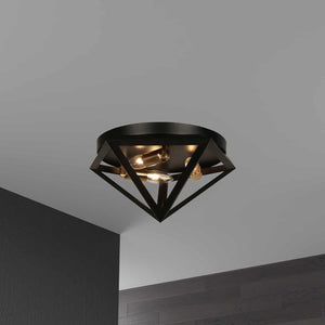 Dainolite Ltd - ARC-123FH-AB - Three Light Flush Mount - Archello - Black