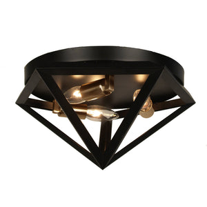 Dainolite Ltd - ARC-123FH-AB - Three Light Flush Mount - Archello - Black