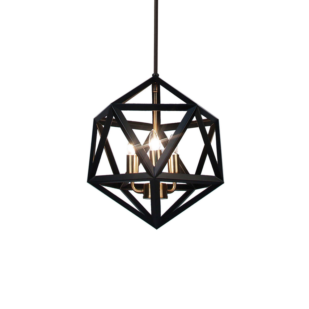 Dainolite Ltd - ARC-143C-AB - Three Light Chandelier - Archello - Black