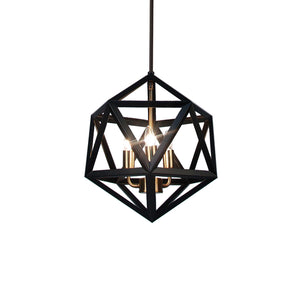 Dainolite Ltd - ARC-143C-AB - Three Light Chandelier - Archello - Black