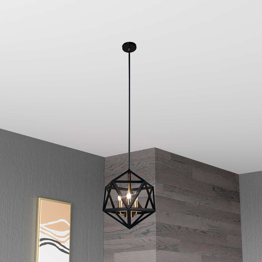 Dainolite Ltd - ARC-143C-AB - Three Light Chandelier - Archello - Black