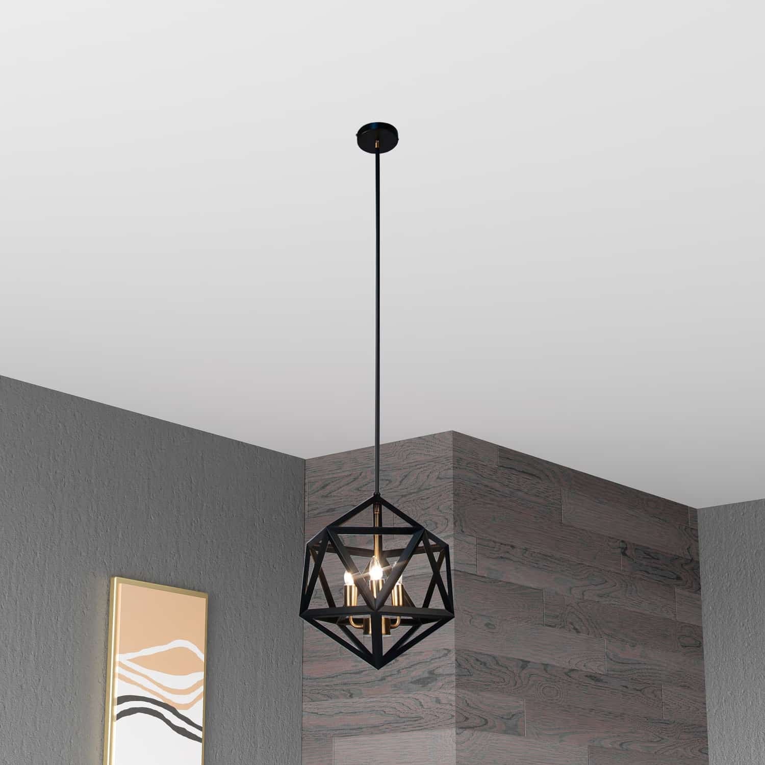 Dainolite Ltd - ARC-143C-AB - Three Light Chandelier - Archello - Black