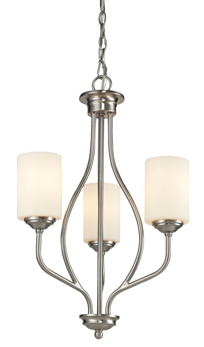 Z-Lite - 434-3-BN - Three Light Chandelier - Cardinal - Brushed Nickel