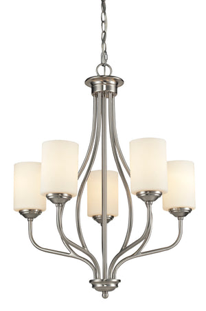 Z-Lite - 434-5-BN - Five Light Chandelier - Cardinal - Brushed Nickel