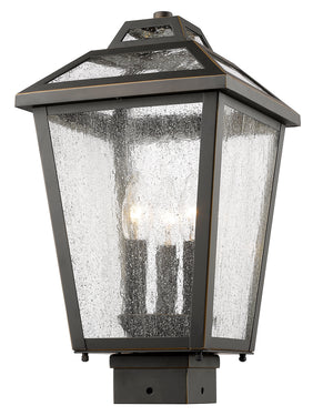 Z-Lite - 539PHMS-ORB - Three Light Outdoor Post Mount Fixture - Bayland - Oil Rubbed Bronze
