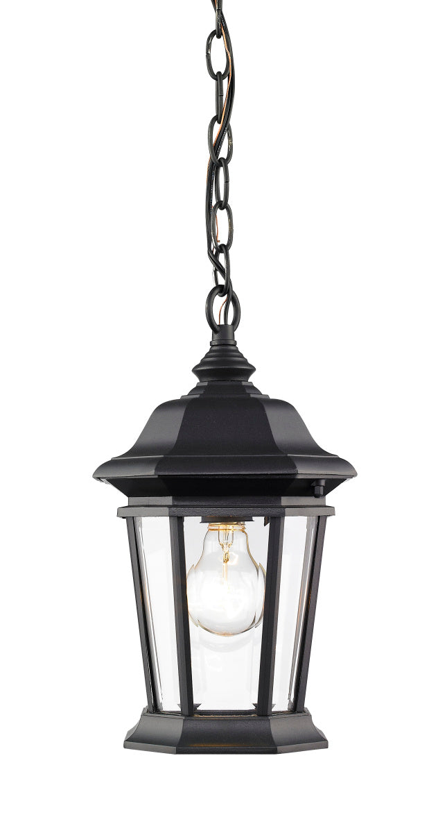 Z-Lite - 540CHM-BK - One Light Outdoor Chain Mount - Melbourne - Black