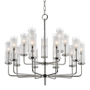 Hudson Valley - 3930-PN - 15 Light Chandelier - Wentworth - Polished Nickel