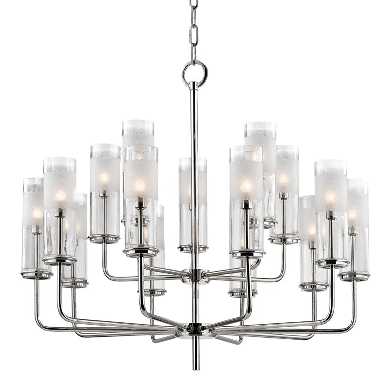 Hudson Valley - 3930-PN - 15 Light Chandelier - Wentworth - Polished Nickel