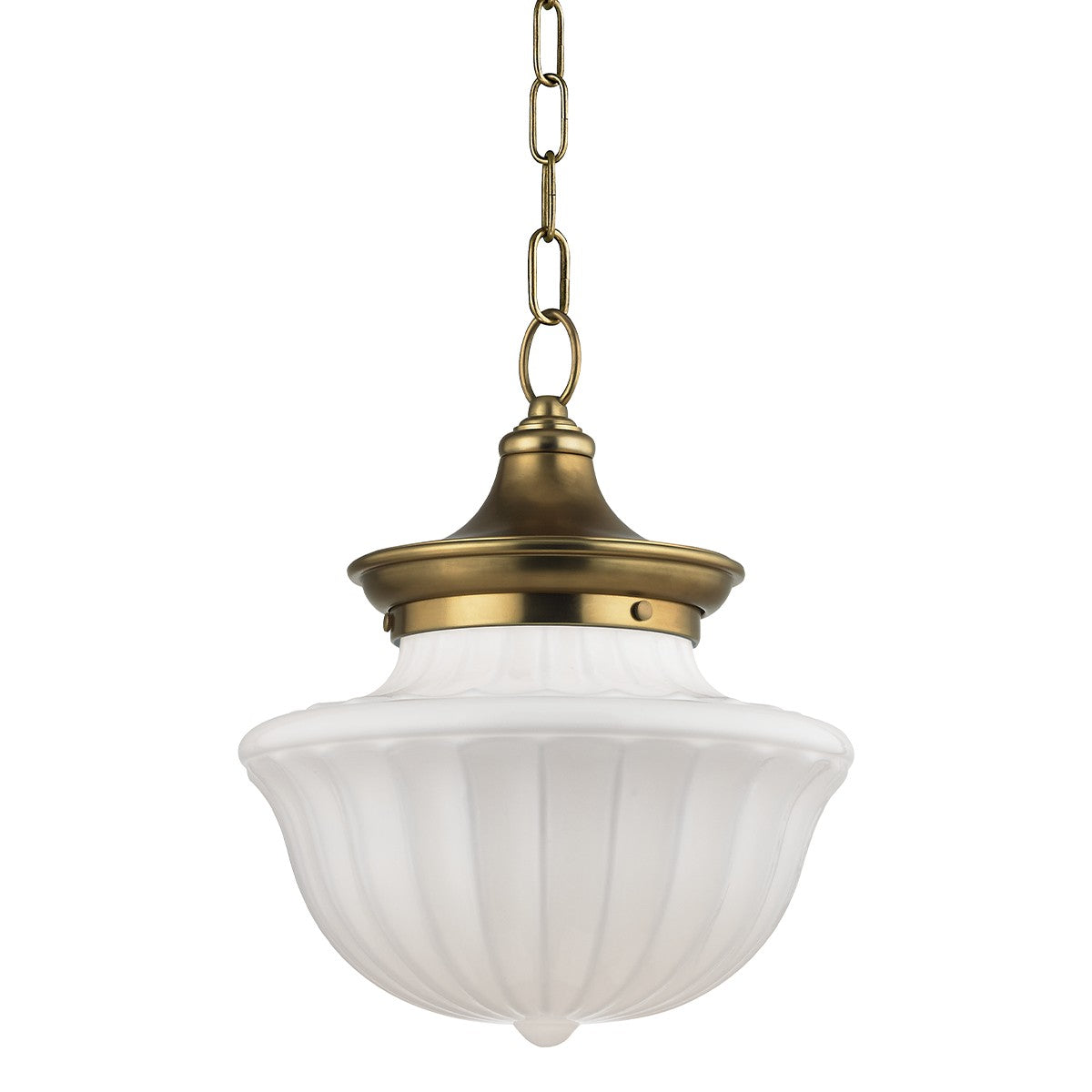 Hudson Valley - 5012-AGB - One Light Pendant - Dutchess - Aged Brass