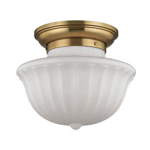 Hudson Valley - 5015F-AGB - Two Light Flush Mount - Dutchess - Aged Brass