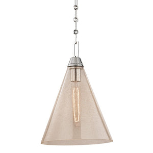 Hudson Valley - 6011-PN - One Light Pendant - Newbury - Polished Nickel