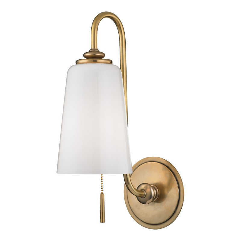 Hudson Valley - 9011-AGB - One Light Wall Sconce - Glover - Aged Brass